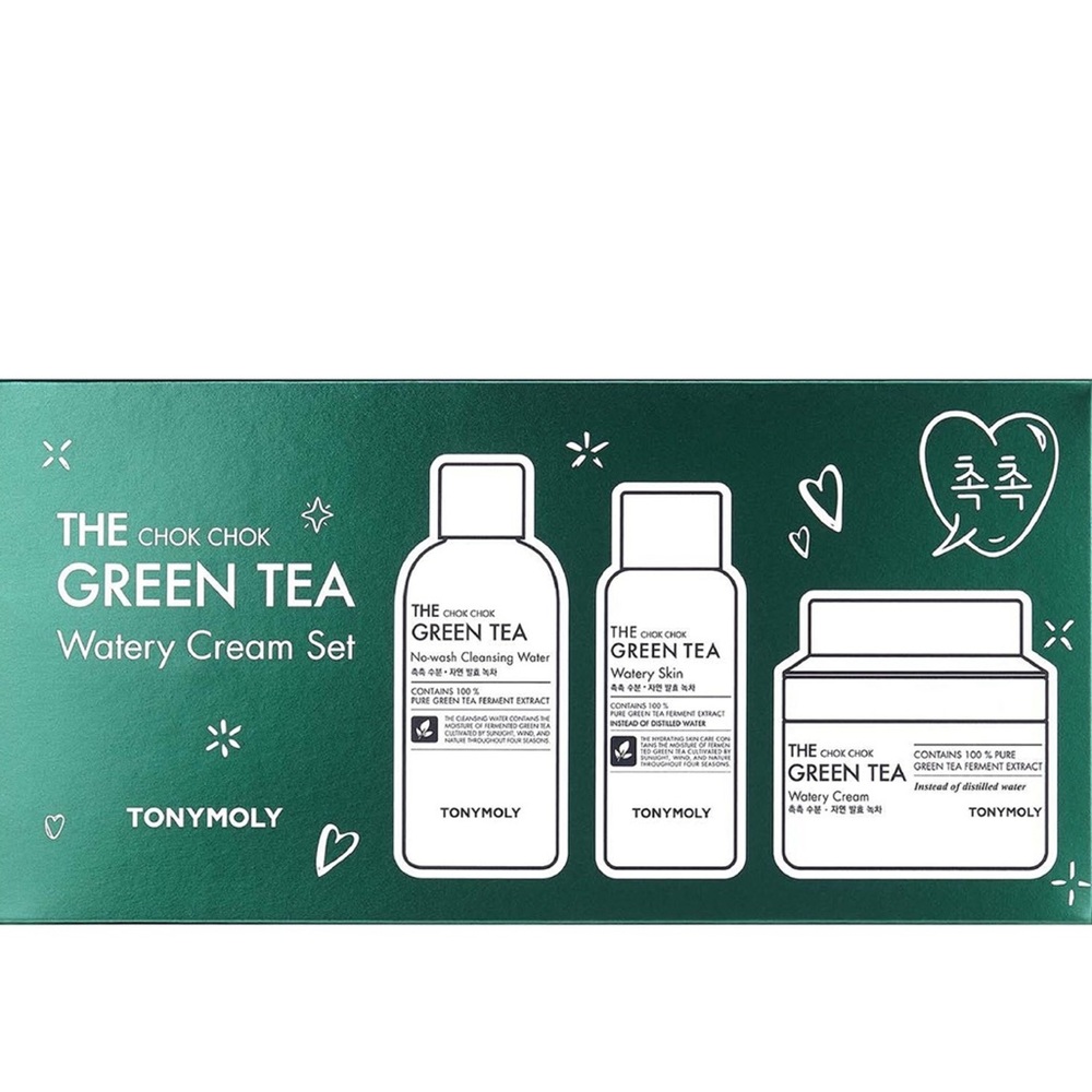 TONYMOLY The Chok Chok Green Tea Watery Cream Set